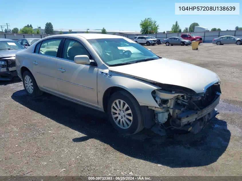 1G4HP57208U138639 2008 Buick Lucerne Cx