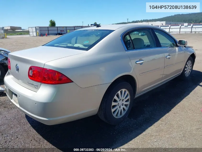 1G4HP57208U138639 2008 Buick Lucerne Cx