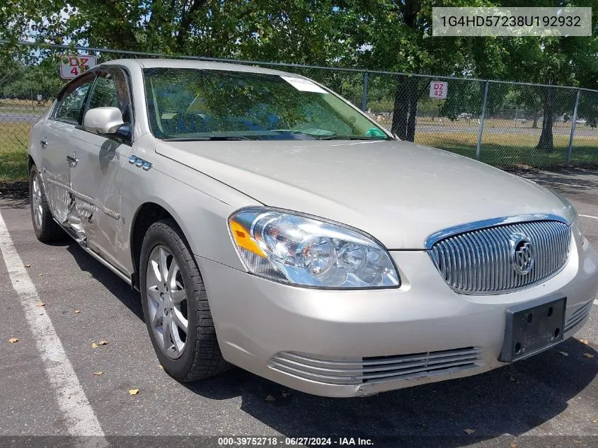 1G4HD57238U192932 2008 Buick Lucerne Cxl