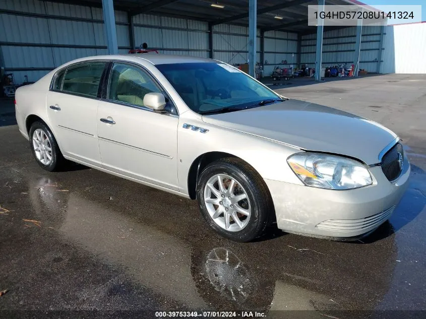 2008 Buick Lucerne Cxl VIN: 1G4HD57208U141324 Lot: 39753349