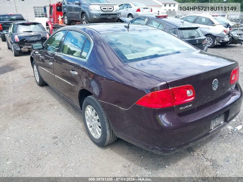 1G4HP57218U113149 2008 Buick Lucerne Cx