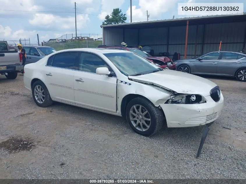 2008 Buick Lucerne Cxl VIN: 1G4HD57288U130362 Lot: 39793285