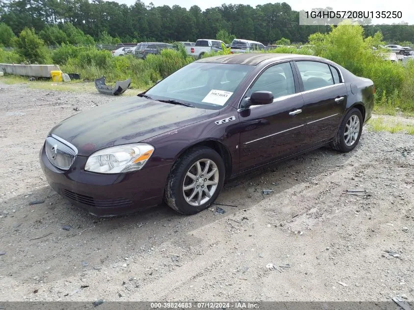 1G4HD57208U135250 2008 Buick Lucerne Cxl