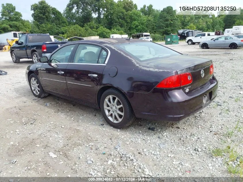 1G4HD57208U135250 2008 Buick Lucerne Cxl