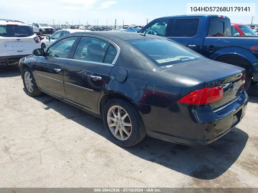 2008 Buick Lucerne Cxl VIN: 1G4HD57268U179141 Lot: 39842936