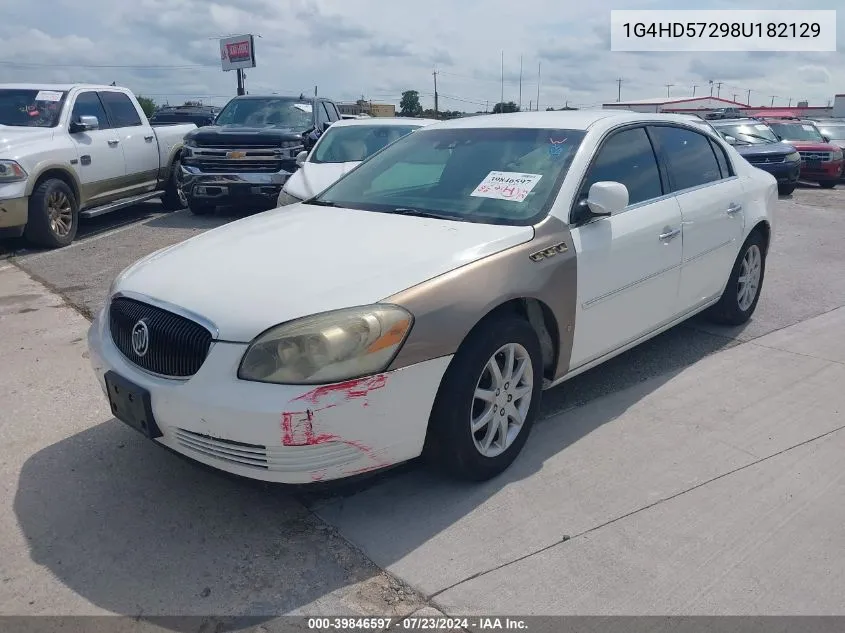 2008 Buick Lucerne Cxl VIN: 1G4HD57298U182129 Lot: 39846597