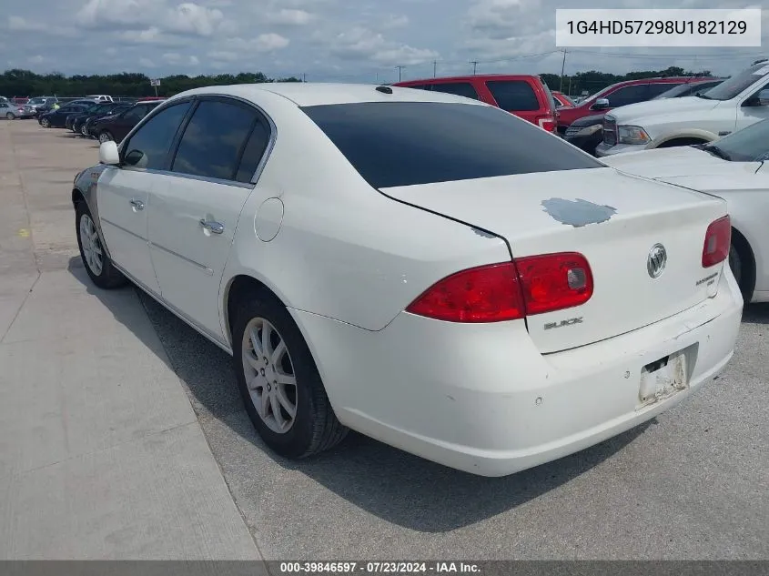 2008 Buick Lucerne Cxl VIN: 1G4HD57298U182129 Lot: 39846597