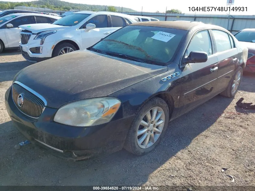 2008 Buick Lucerne Cxs VIN: 1G4HE57Y48U149931 Lot: 39854520