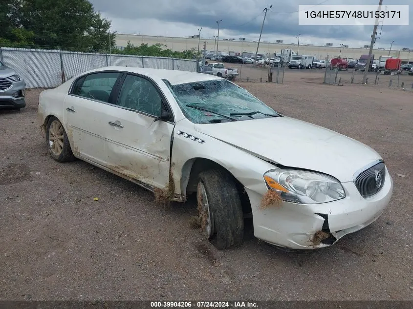 2008 Buick Lucerne Cxs VIN: 1G4HE57Y48U153171 Lot: 39904206