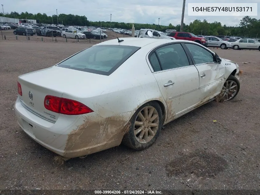 1G4HE57Y48U153171 2008 Buick Lucerne Cxs