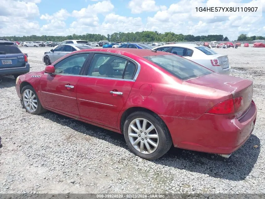 2008 Buick Lucerne Cxs VIN: 1G4HE57YX8U110907 Lot: 39924820