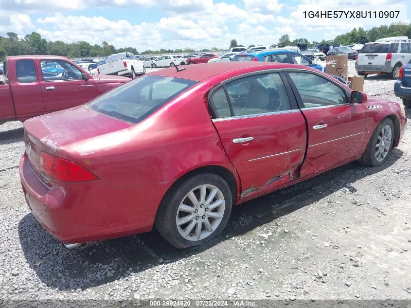 2008 Buick Lucerne Cxs VIN: 1G4HE57YX8U110907 Lot: 39924820