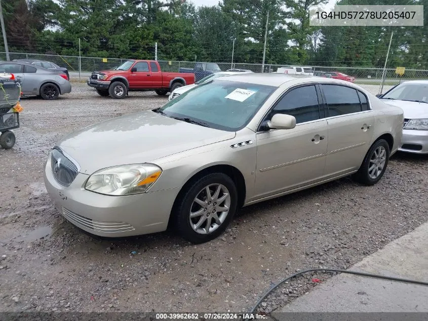 1G4HD57278U205407 2008 Buick Lucerne Cxl