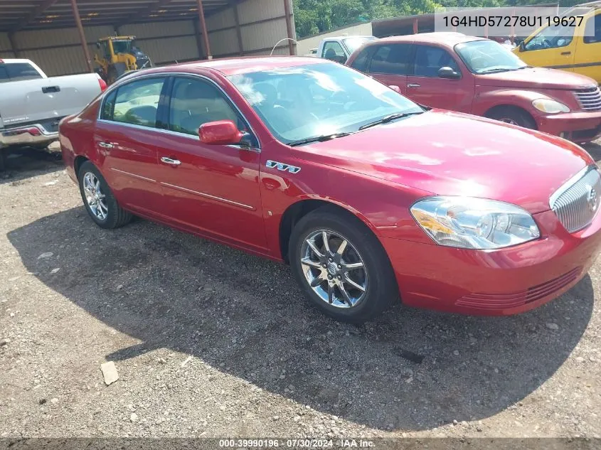 2008 Buick Lucerne Cxl VIN: 1G4HD57278U119627 Lot: 39990196