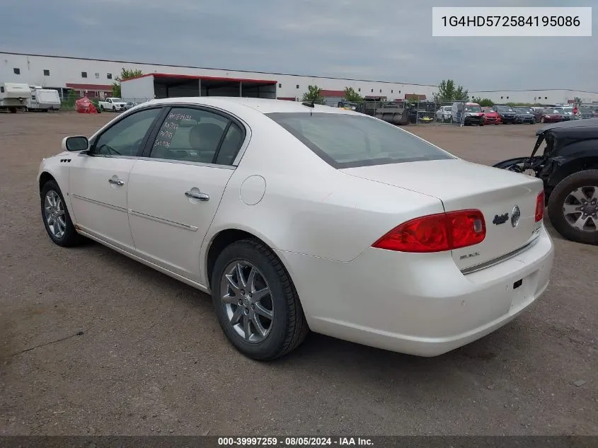 1G4HD572584195086 2008 Buick Lucerne Cxl