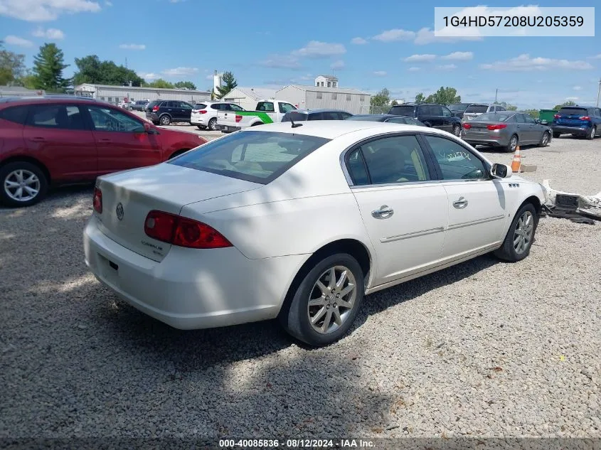 1G4HD57208U205359 2008 Buick Lucerne Cxl