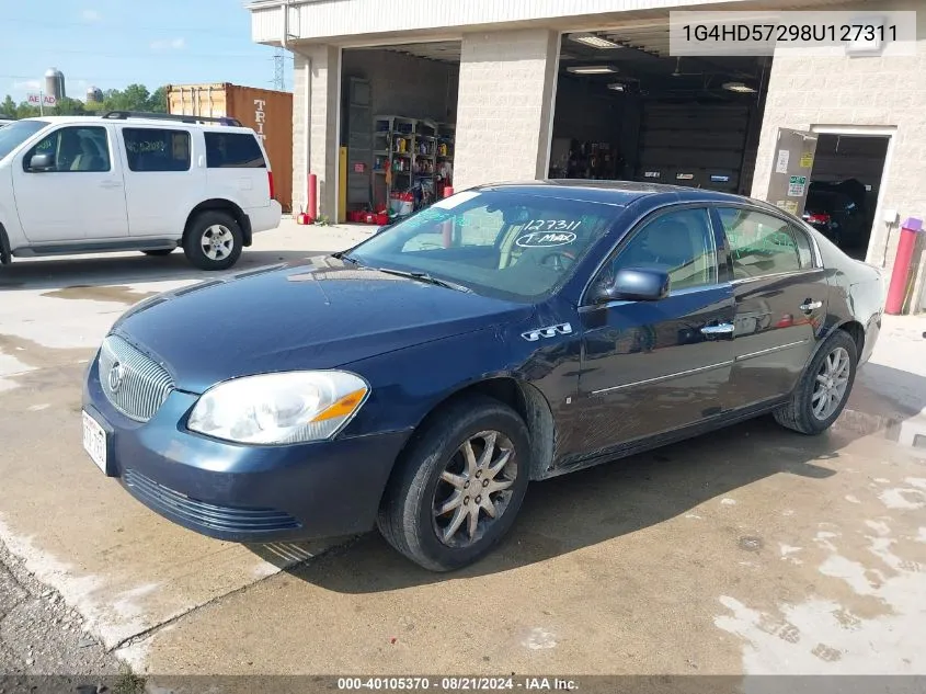 2008 Buick Lucerne Cxl VIN: 1G4HD57298U127311 Lot: 40105370