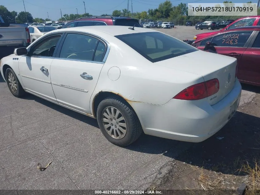 1G4HP57218U170919 2008 Buick Lucerne Cx