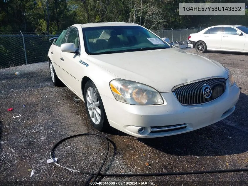 1G4HE57Y58U143832 2008 Buick Lucerne Cxs