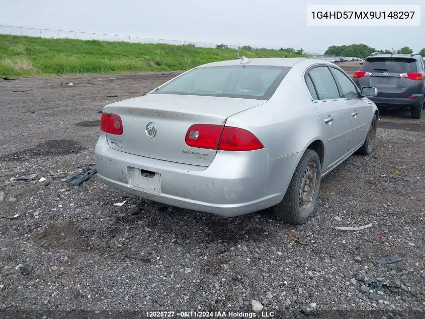 2009 Buick Lucerne Cxl VIN: 1G4HD57MX9U148297 Lot: 12025727