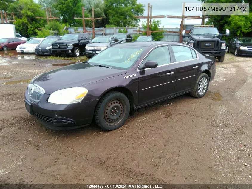 2009 Buick Lucerne VIN: 1G4HD57M89U131742 Lot: 12044497