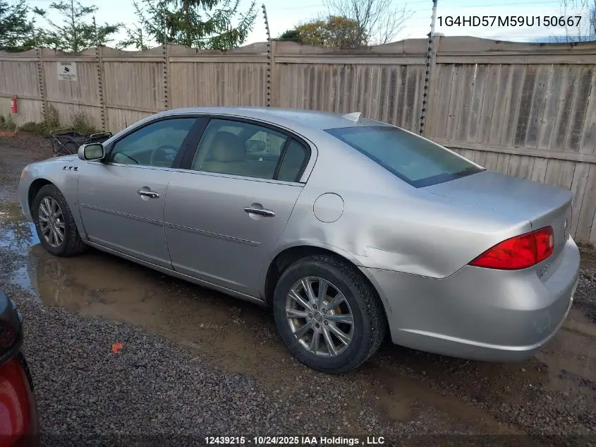 1G4HD57M59U150667 2009 Buick Lucerne Cxl