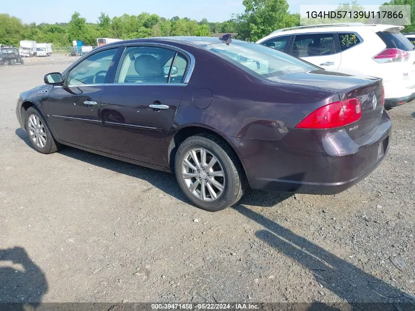 2009 Buick Lucerne Cxl VIN: 1G4HD57139U117866 Lot: 39471458