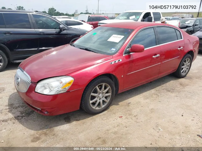 2009 Buick Lucerne Cxl Special Edition VIN: 1G4HD57179U103792 Lot: 39491549