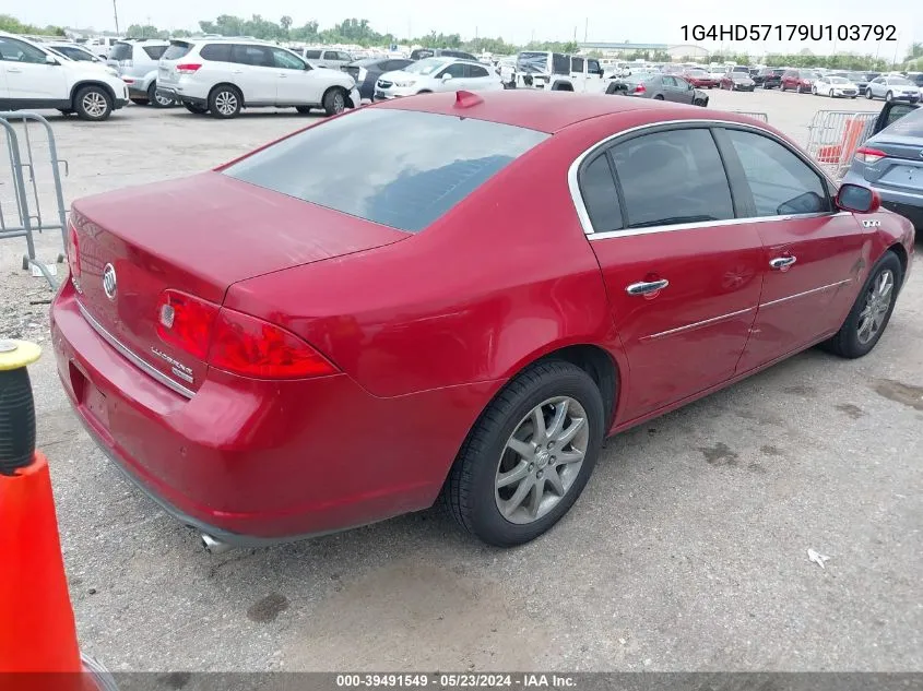 2009 Buick Lucerne Cxl Special Edition VIN: 1G4HD57179U103792 Lot: 39491549