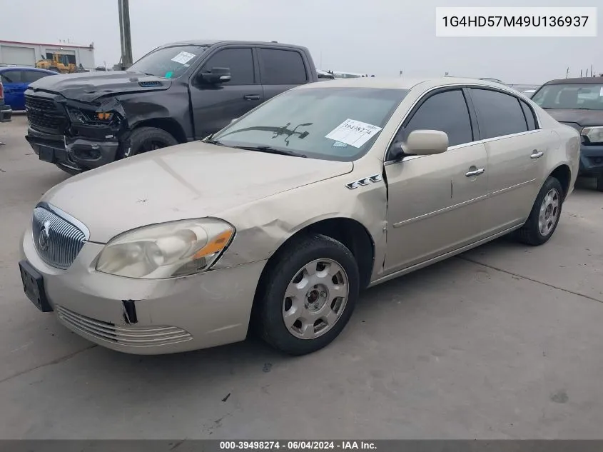 2009 Buick Lucerne Cxl VIN: 1G4HD57M49U136937 Lot: 39498274