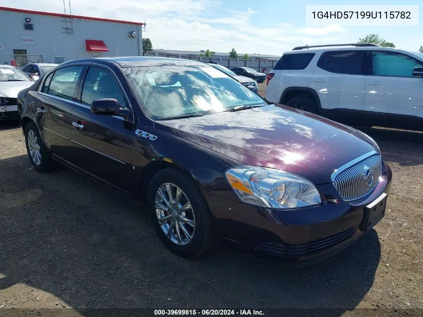 2009 Buick Lucerne Cxl-5 VIN: 1G4HD57199U115782 Lot: 39699815