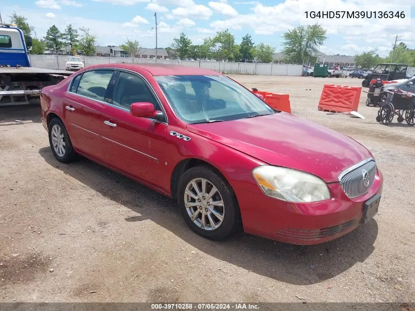 2009 Buick Lucerne Cxl VIN: 1G4HD57M39U136346 Lot: 39710258