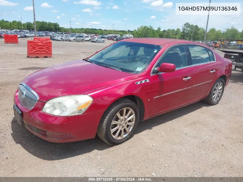 1G4HD57M39U136346 2009 Buick Lucerne Cxl