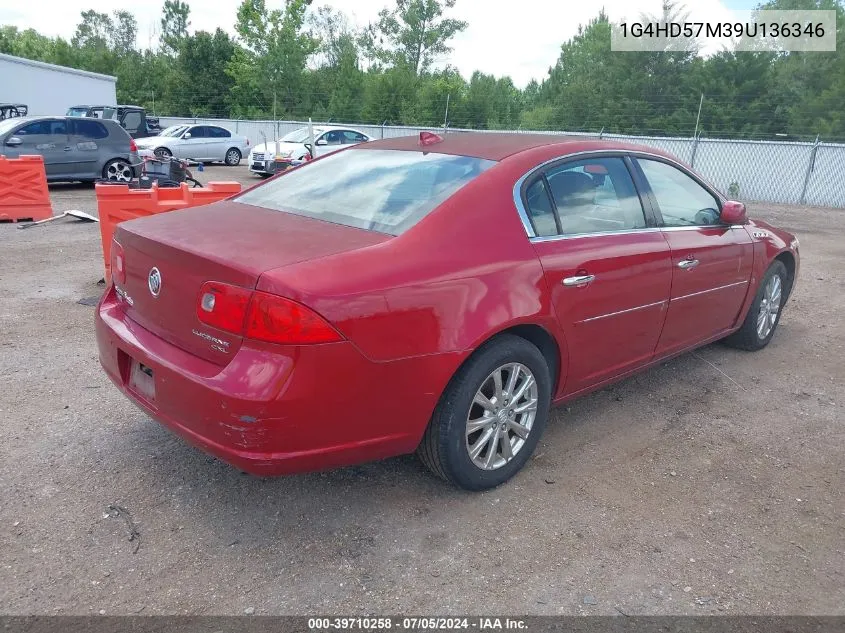 2009 Buick Lucerne Cxl VIN: 1G4HD57M39U136346 Lot: 39710258