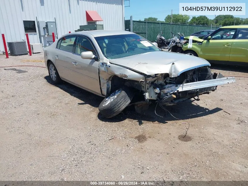 2009 Buick Lucerne Cxl VIN: 1G4HD57M39U112922 Lot: 39734060