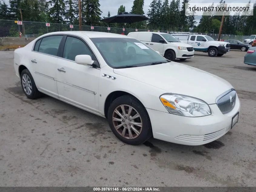 2009 Buick Lucerne Cxl VIN: 1G4HD571X9U105097 Lot: 39761145