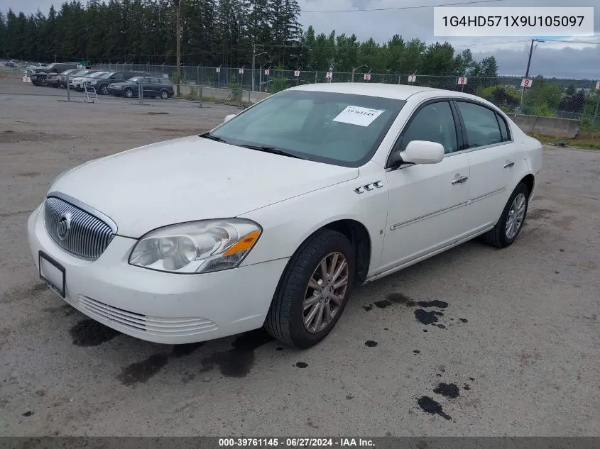 2009 Buick Lucerne Cxl VIN: 1G4HD571X9U105097 Lot: 39761145