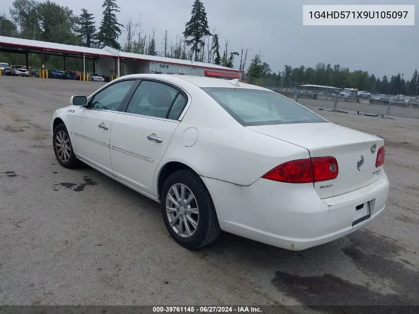 2009 Buick Lucerne Cxl VIN: 1G4HD571X9U105097 Lot: 39761145