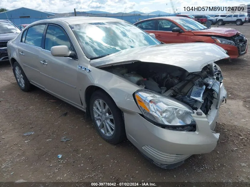 2009 Buick Lucerne Cxl VIN: 1G4HD57M89U124709 Lot: 39778042