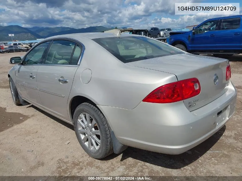 2009 Buick Lucerne Cxl VIN: 1G4HD57M89U124709 Lot: 39778042