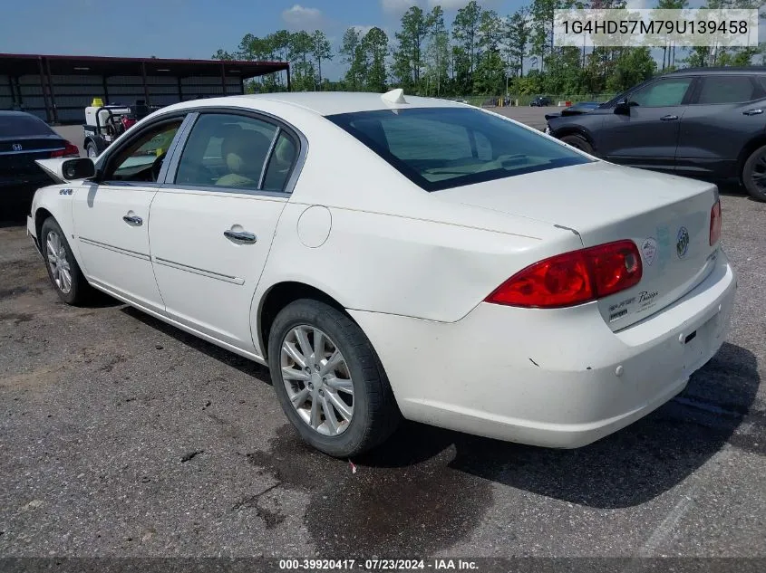 2009 Buick Lucerne Cxl VIN: 1G4HD57M79U139458 Lot: 39920417