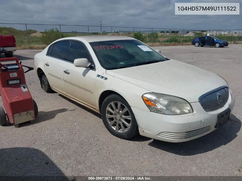 2009 Buick Lucerne Cxl VIN: 1G4HD57M49U111522 Lot: 39973673