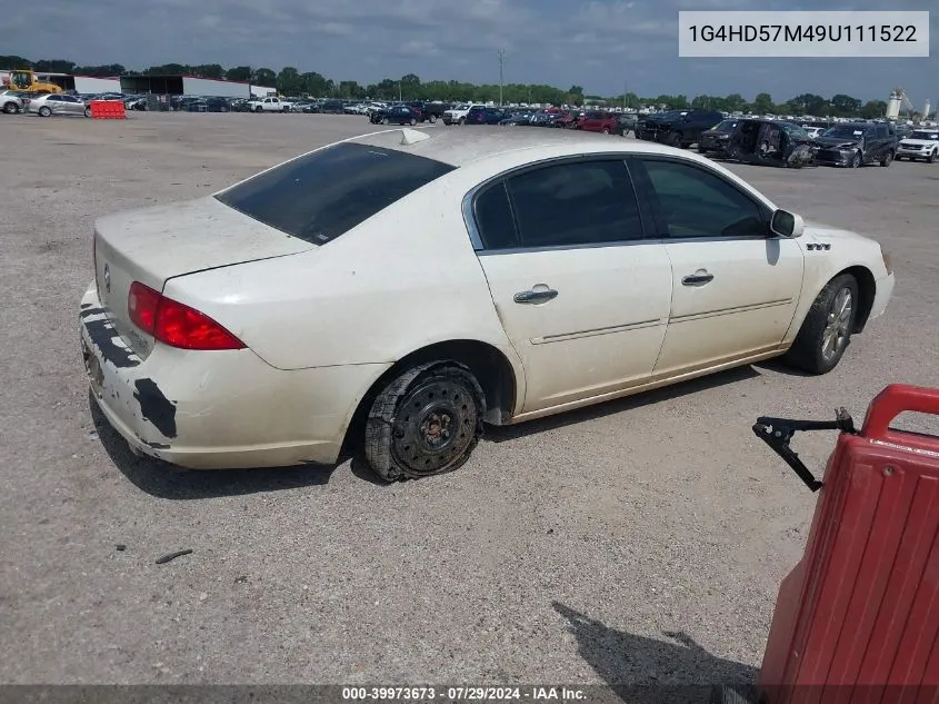 1G4HD57M49U111522 2009 Buick Lucerne Cxl