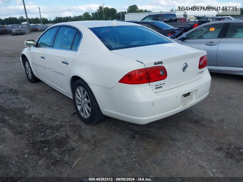 2009 Buick Lucerne Cxl VIN: 1G4HD57M89U148735 Lot: 40262312