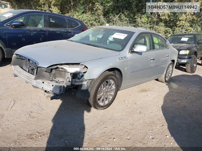 2009 Buick Lucerne Cxl VIN: 1G4HD57M89U114942 Lot: 40366292