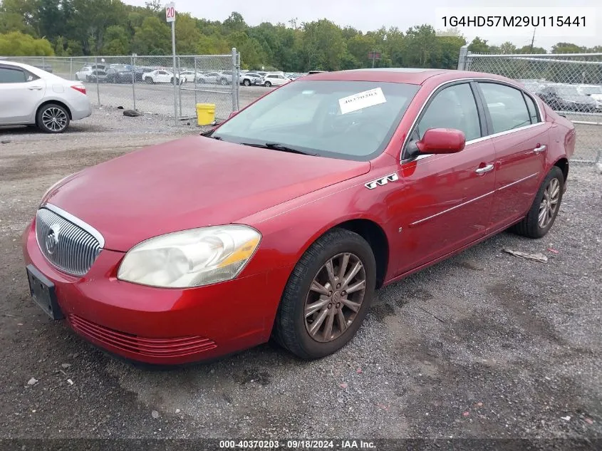 2009 Buick Lucerne Cxl VIN: 1G4HD57M29U115441 Lot: 40370203