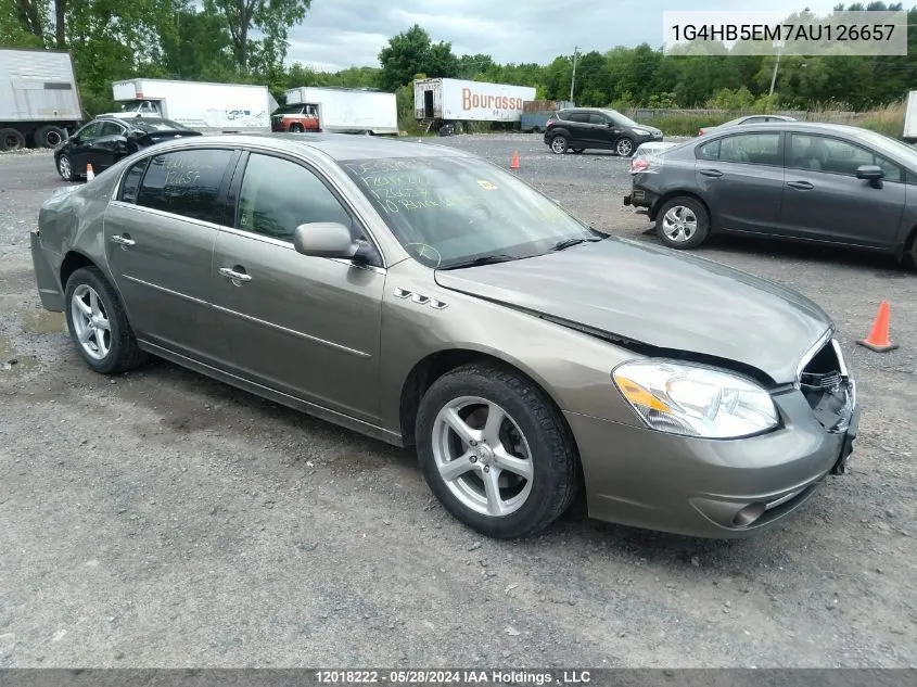 2010 Buick Lucerne Cx VIN: 1G4HB5EM7AU126657 Lot: 12018222