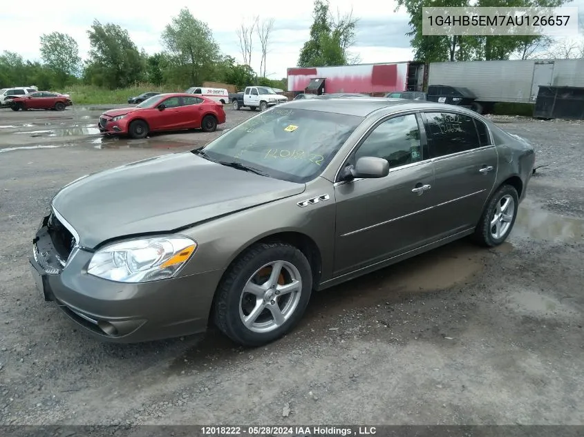 2010 Buick Lucerne Cx VIN: 1G4HB5EM7AU126657 Lot: 12018222