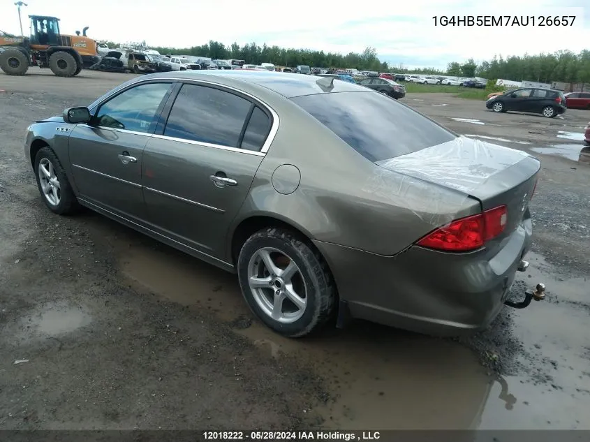 2010 Buick Lucerne Cx VIN: 1G4HB5EM7AU126657 Lot: 12018222