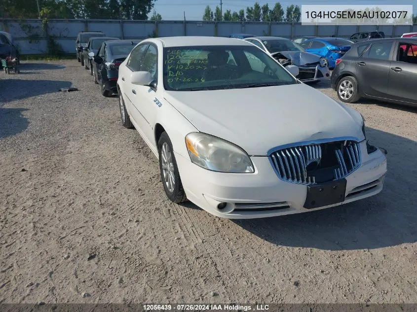 1G4HC5EM5AU102077 2010 Buick Lucerne Cxl